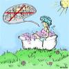 Cartoon: city (small) by oursoula tagged city,nature,girl,bath