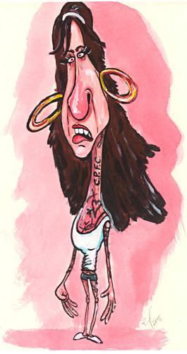 Cartoon: Amy Winehouse (medium) by dotmund tagged amy,winehouse