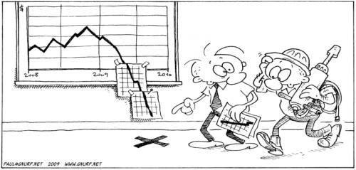 Cartoon: Budget 2009 (medium) by gnurf tagged budget,economy,drill,worker,future,money,planning