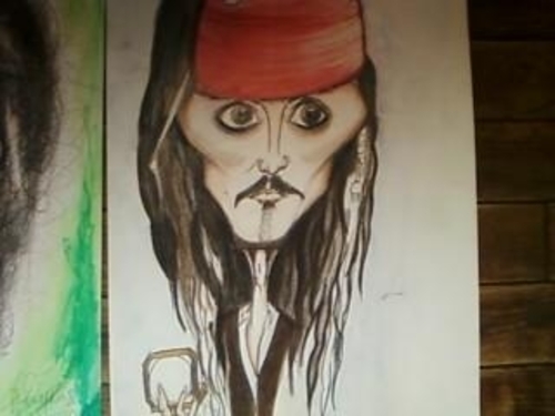 Cartoon: Jack Sparrow (medium) by HA Purvis tagged jacksparrow,pirate,piratesofthecaribean,johnnydepp