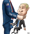 Cartoon: Sanctions on Russia (small) by miguelmorales tagged russia,sanctions,oil,gas,shortage,eu,ukraine,war,conflict