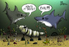 Cartoon: Osama Bin fishfood (small) by campbell tagged osama bin laden terrorist sharks burial