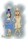 Cartoon: The mad princesses (small) by campbell tagged royal,wedding,william,kate,marriage,princess,beatrice,eugenie,westminster,abbey