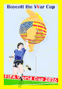 Cartoon: Boycott the Vvar Cup (small) by nerosunero tagged football,var,war,technology,maradona