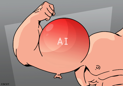 Cartoon: AI bubble (medium) by Enrico Bertuccioli tagged ai,artificialintelligence,aibubble,technology,bigtech,data,bigdata,aibusiness,economy,money,internet,worldwideweb,progress,technologicalprogress,airevolution,technologicalrevolution,technologicaldevelopement,power,control,aicontrol,digitalcapitalism,greed,consumption,energy,energyconsumption,political,politicalcartoon,politicalcartoons,editorialcartoon,editorialcartoons,ai,artificialintelligence,aibubble,technology,bigtech,data,bigdata,aibusiness,economy,money,internet,worldwideweb,progress,technologicalprogress,airevolution,technologicalrevolution,technologicaldevelopement,power,control,aicontrol,digitalcapitalism,greed,consumption,energy,energyconsumption,political,politicalcartoon,politicalcartoons,editorialcartoon,editorialcartoons
