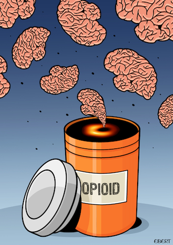 Cartoon: Opioids addiction (medium) by Enrico Bertuccioli tagged opioid,drugs,addiction,mental,disease,health,psychology,psychological,psychiatry,abuse,medicine,science,government,regulation,brain,society,people,patinet,hospital,cure,overdose,crisis,pain,dependence,control,pharmaceutical,business,money,healthcare,behaviour,mortality,death,awareness,opioid,drugs,addiction,mental,disease,health,psychology,psychological,psychiatry,abuse,medicine,science,government,regulation,brain,society,people,patinet,hospital,cure,overdose,crisis,pain,dependence,control,pharmaceutical,business,money,healthcare,behaviour,mortality,death,awareness
