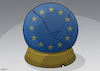 Cartoon: EU crystal ball (small) by Enrico Bertuccioli tagged eu,europe,crisis,government,future,forecast,political,economy,money,finance,environment,partnership,relationship,nationalism,war