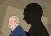 Cartoon: The shadow of Lukashenko (small) by Enrico Bertuccioli tagged lukashenko,belarus,putin,russia,relationship,government,political,democracy,ryanair,crisis,sanctions,power,control,dictator,dictatorship,authoritarianism,opposition,protasevich,plane,opponents,alliamce
