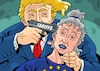 Cartoon: Trump vs Europe (small) by Enrico Bertuccioli tagged trump,donaldtrump,europe,eu,europeanunion,tariffs,economy,money,business,trades,tradewars,usa,unitedstates,hostages,political,politicalcartoon,politicalcartoons,editorialcartoon