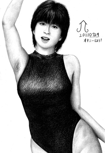 Cartoon: Onako Kawai (medium) by Teruo Arima tagged girl,idol,swimsuit,woman,underwear,cute