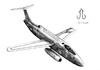Cartoon: Martin XB-51 prototype bomber!! (small) by Teruo Arima tagged aircraft,airplane,military,war,bomber,plane