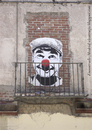 Cartoon: Clown- Madrid (small) by ANTRUEJO-ENCONTRADO tagged antruejo clwon payaso street art calle arte urbano