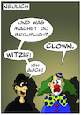 Cartoon: Beruflich Clown (small) by Olaf Biester tagged clown,dieb,beruf