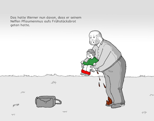 Cartoon: Hoppela! (medium) by Birtoon tagged sauerkraut,durchfall