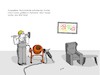 Cartoon: Bild hängt! (small) by Birtoon tagged handwerker,heimwerker