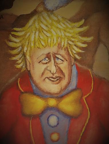 Cartoon: Un premier ministre (medium) by Cassou tagged politique,pouvoir,prime,minister,of,uk,brexit,coronavirus,democratie