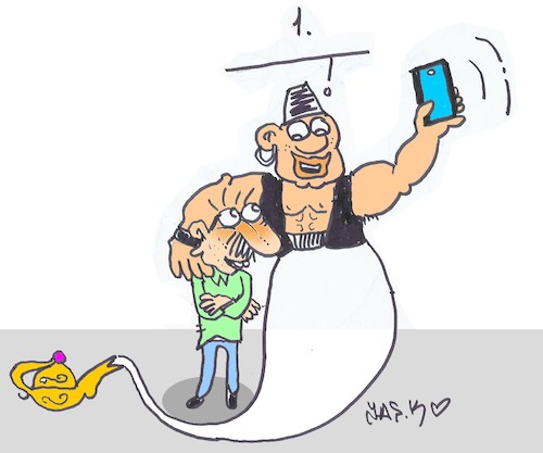 Cartoon: 1. (medium) by yasar kemal turan tagged one