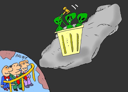 Cartoon: 3I ATLAS (medium) by yasar kemal turan tagged 3i,atlas