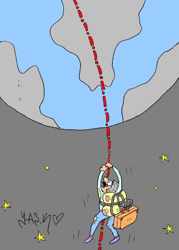 Cartoon: abandonment (medium) by yasar kemal turan tagged abandonment