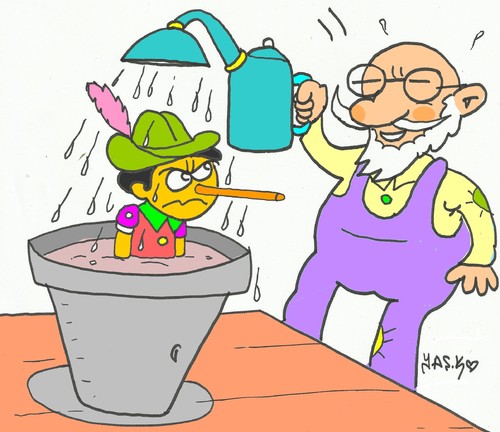 Cartoon: aqueous joke (medium) by yasar kemal turan tagged joke,aqueous