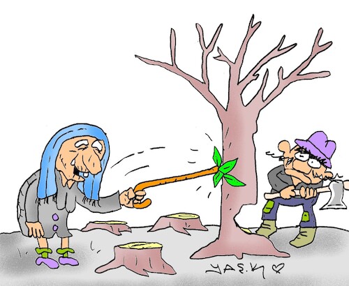Cartoon: Akbelen (medium) by yasar kemal turan tagged akbelen