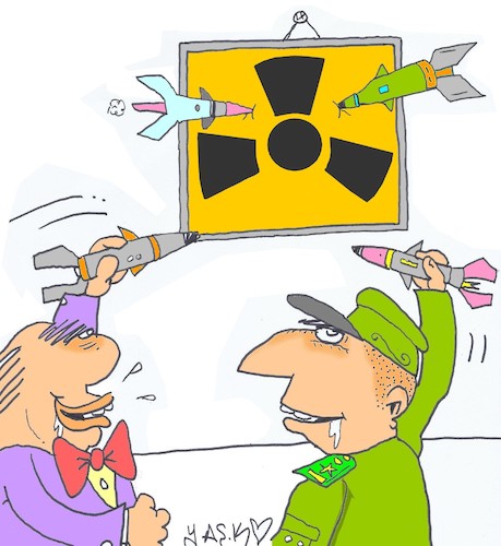 Cartoon: atomic games (medium) by yasar kemal turan tagged atomic,games