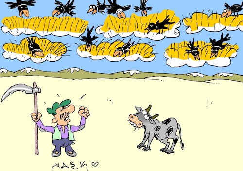 Cartoon: beyond the clouds (medium) by yasar kemal turan tagged beyond,the,clouds