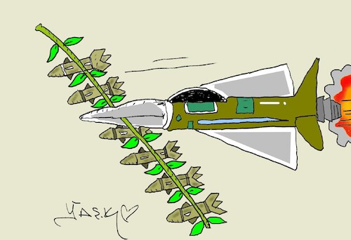 Cartoon: camouflage (medium) by yasar kemal turan tagged camouflage