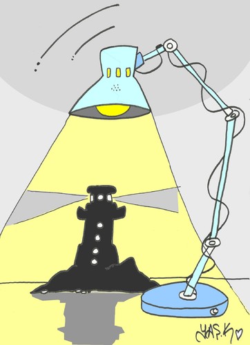 Cartoon: germany turkey Lighthouse case (medium) by yasar kemal turan tagged germany,corruption,case,zahid,lighthouse