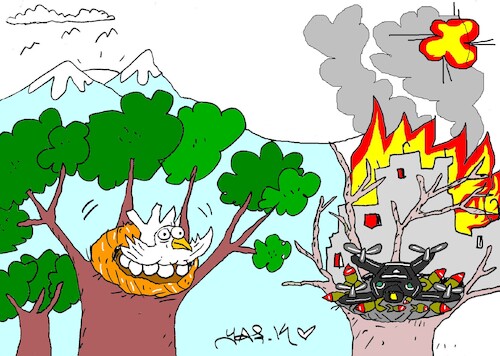 Cartoon: demolition (medium) by yasar kemal turan tagged demolition