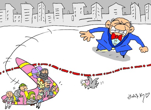 Cartoon: dön (medium) by yasar kemal turan tagged dön