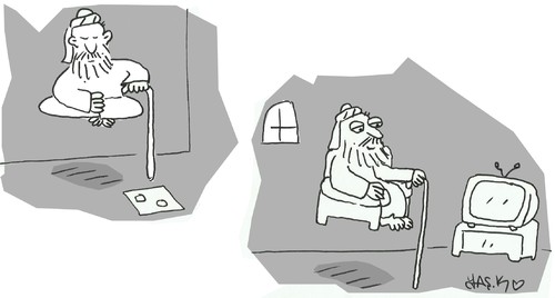 Cartoon: End of shift (medium) by yasar kemal turan tagged shift,of,end