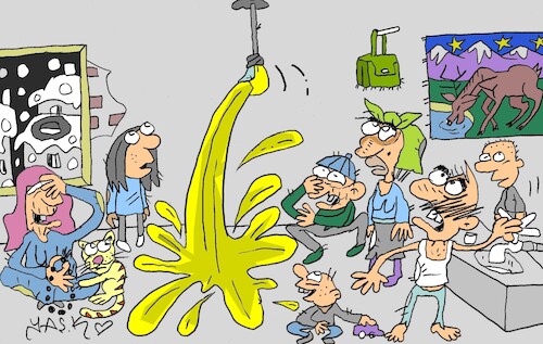 Cartoon: energy surplus (medium) by yasar kemal turan tagged energy,surplus