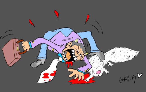 Cartoon: evil (medium) by yasar kemal turan tagged evil