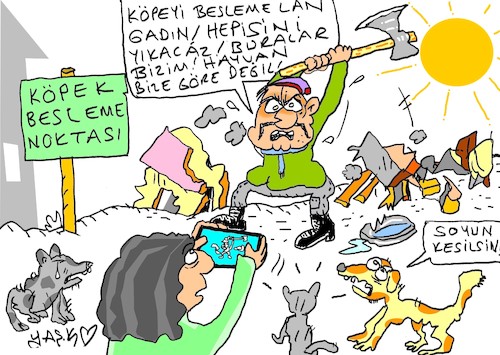 Cartoon: fascists (medium) by yasar kemal turan tagged fascists