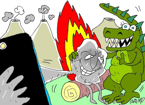 Cartoon: fatal affair (medium) by yasar kemal turan tagged fatal,affair