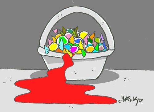 Cartoon: Feast terrorism (medium) by yasar kemal turan tagged feast,of,terrorism