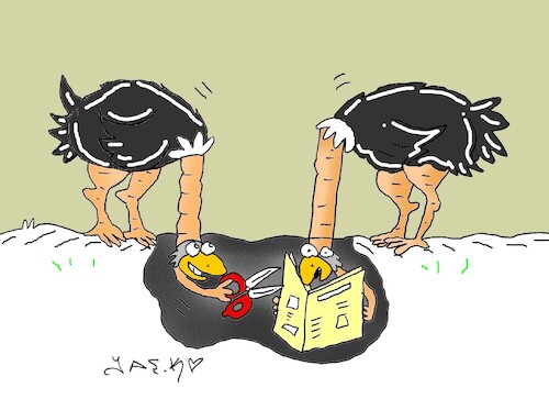Cartoon: follow up (medium) by yasar kemal turan tagged follow,up
