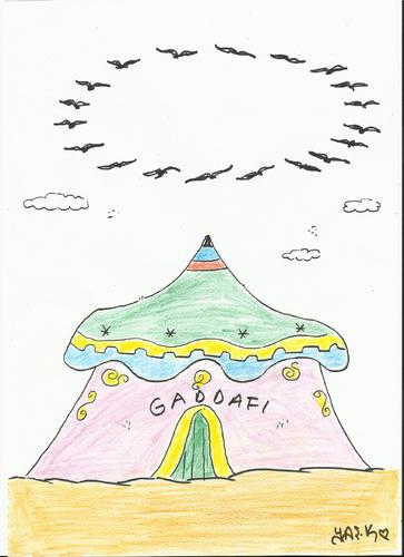 Cartoon: GADDAFI (medium) by yasar kemal turan tagged gaddafi
