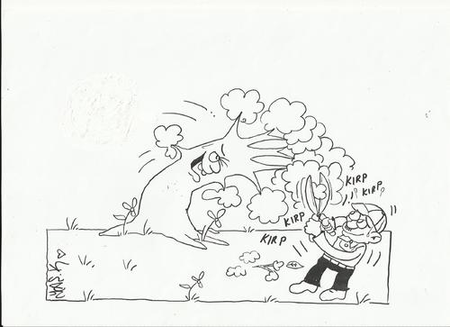 Cartoon: gardener (medium) by yasar kemal turan tagged gardener