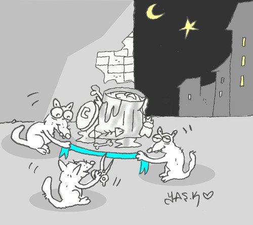 Cartoon: inauguration (medium) by yasar kemal turan tagged inauguration
