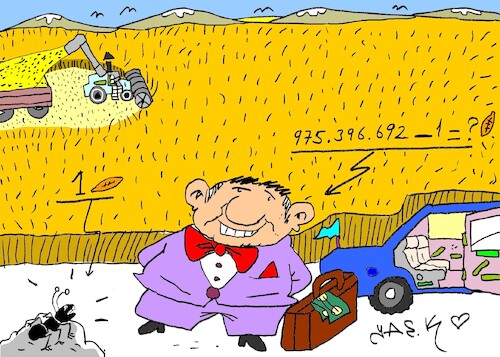 Cartoon: the ant s right (medium) by yasar kemal turan tagged maths