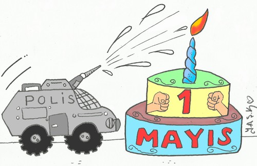 Cartoon: 1 Mays (medium) by yasar kemal turan tagged may