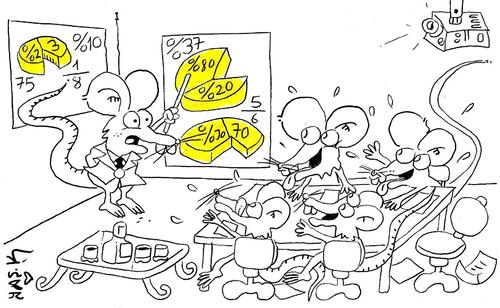 Cartoon: mouse and cheese (medium) by yasar kemal turan tagged cheese,and,mouse