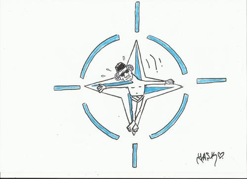 Cartoon: nato (medium) by yasar kemal turan tagged nato