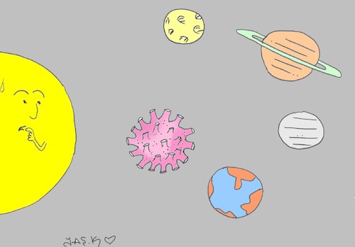 Cartoon: new planet (medium) by yasar kemal turan tagged new,planet