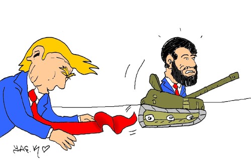 Cartoon: new soldier (medium) by yasar kemal turan tagged new,soldier