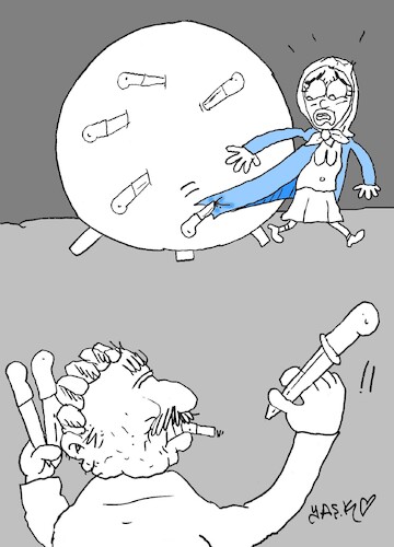 Cartoon: no comment (medium) by yasar kemal turan tagged no,comment