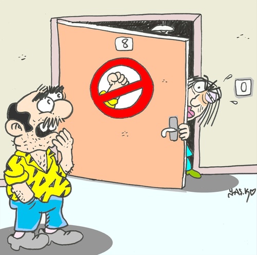 Cartoon: no to violence (medium) by yasar kemal turan tagged no,to,violence,on,women,life,love