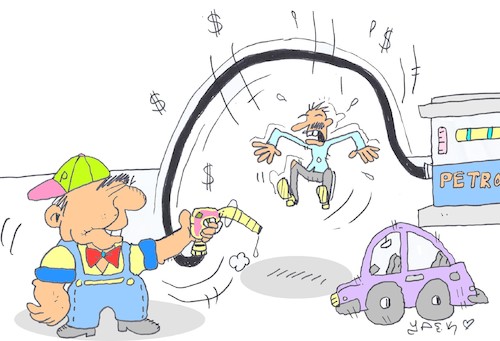Cartoon: petrol (medium) by yasar kemal turan tagged petrol